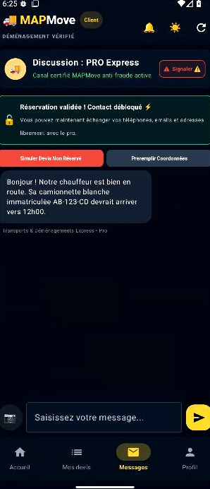 Messagerie sécurisée MAPmove
